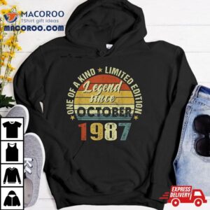 Years Old Gifts Legend Since October Th Birthday Tshirt