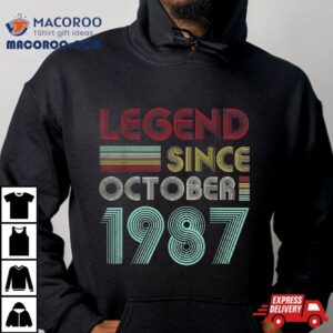 Years Old Gifts Legend Since October Th Birthday Tshirt