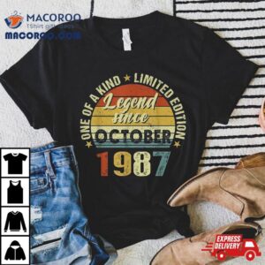 Years Old Gifts Legend Since October Th Birthday Tshirt