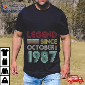 Years Old Gifts Legend Since October Th Birthday Tshirt