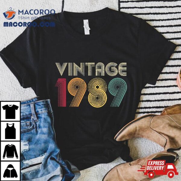 35th Birthday Classic 1989 Vintage 35 Years Shirt