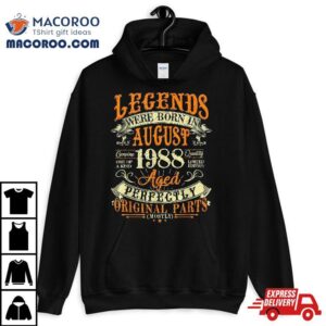 Th Birthday Gift Years Old Legends Born In August Tshirt