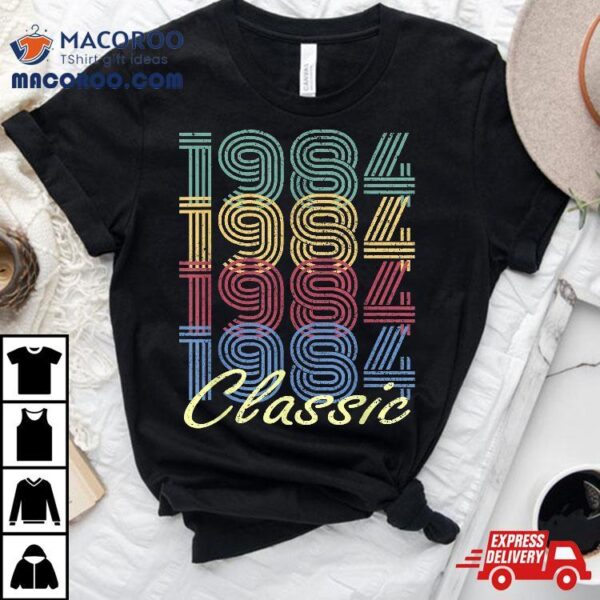 35th Birthday Gift Vintage 1984 Born In Shirt Classic