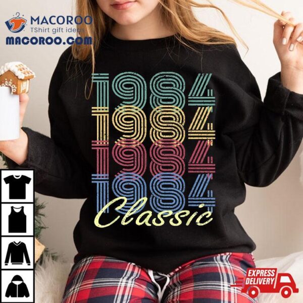 35th Birthday Gift Vintage 1984 Born In Shirt Classic