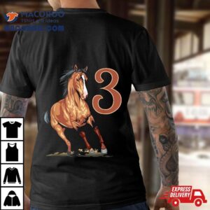 Rd Birthday Horse Gifts For Year Old Equestrian Tshirt