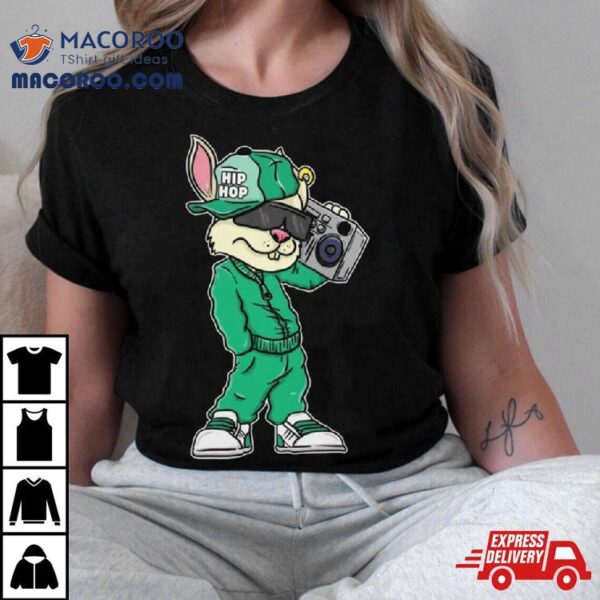 80s 90s Hip Hop Easter Bunny Rabbit Kid 2024 T Shirt