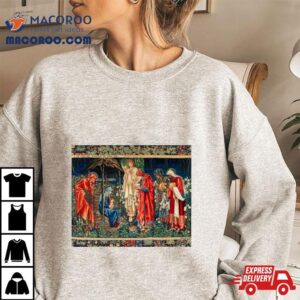 Adoration Of The Magi William Morris Burne Jones Christmas Tapestry Shirt