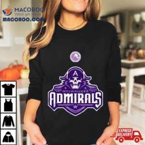 Ahl Milwaukee Admirals Black Hockey Fights Tshirt