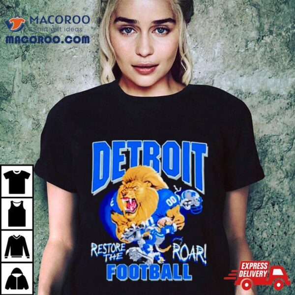 Aidan Hutchinson Restore The Roar Detroit Lions Football Shirt