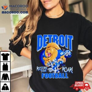 Aidan Hutchinson Restore The Roar Detroit Lions Football Shirt