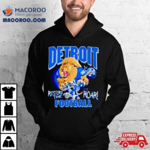 Aidan Hutchinson Restore The Roar Detroit Lions Football Tshirt