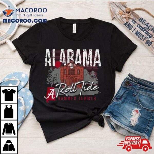 Alabama Crimson Tide Rammer Jammer Campus Scene T Shirt