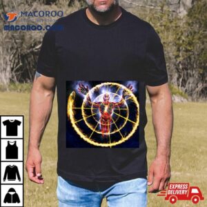Alex Grey Cosmic Aura Circle Design Garpu Tshirt