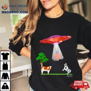 Alex Jones Ufo Cows Tshirt