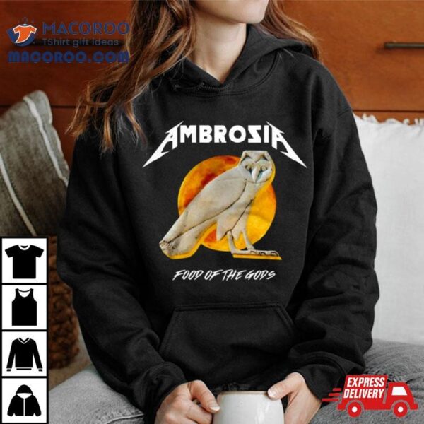 Ambrosia Owl Food Of The Gods T Shirt
