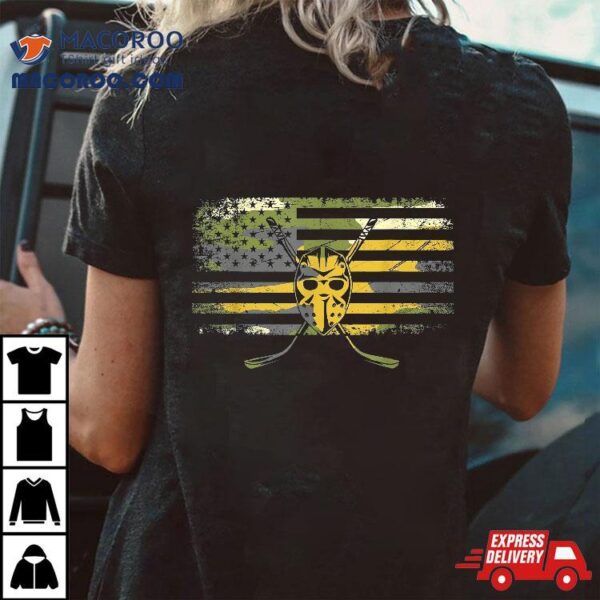 American Flag Camouflage Hockey Shirt