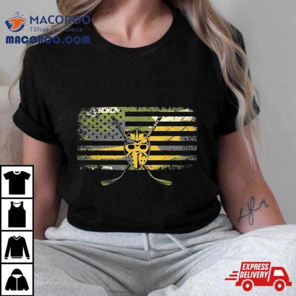 American Flag Camouflage Hockey Shirt