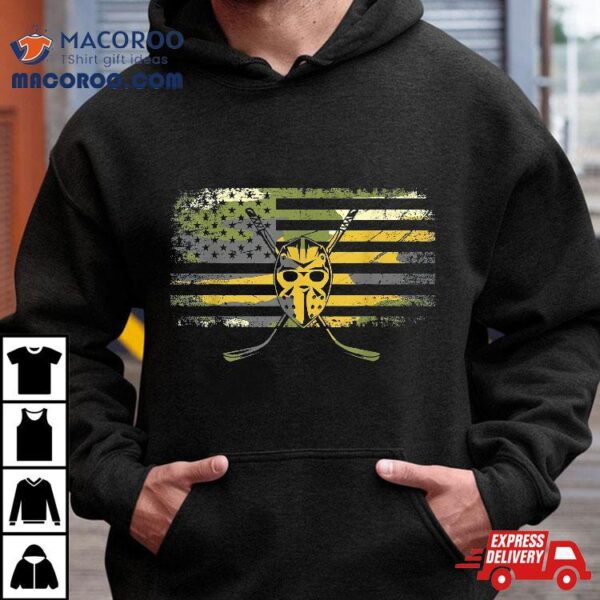 American Flag Camouflage Hockey Shirt