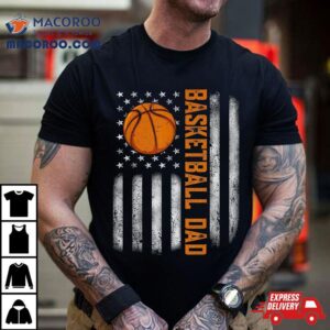 American Flag Vintage Basketball Dad Father’s Day Shirt