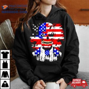 American Flag Zombie Skull Shirt