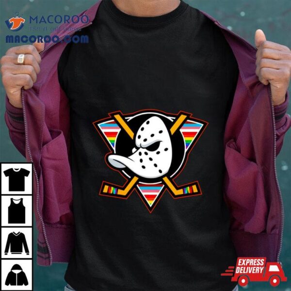 Anaheim Ducks Md Pride Stick Tape Shirt