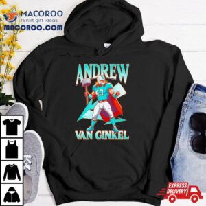 Andrew Van Ginkel Thor Themed Miami Dolphins Tshirt