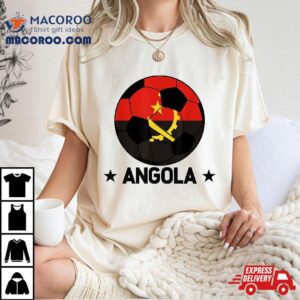 Angola Soccer Team Flag Jersey Football Fans Shirt