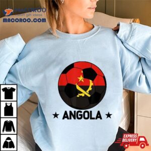 Angola Soccer Team Flag Jersey Football Fans Shirt