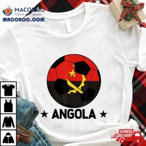 Angola Soccer Team Flag Jersey Football Fans Tshirt