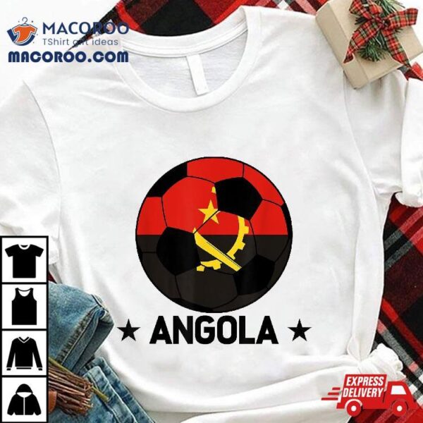 Angola Soccer Team Flag Jersey Football Fans Shirt