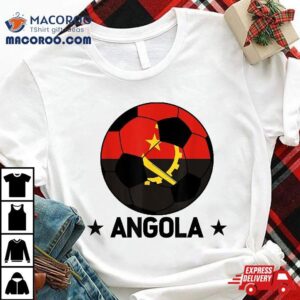 Angola Soccer Team Flag Jersey Football Fans Tshirt