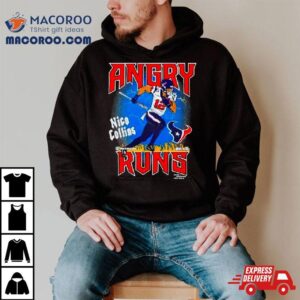 Angry Runs Houston Texans Nico Collins Retro Tshirt