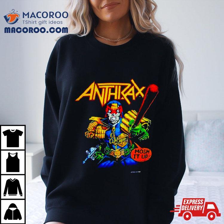 Anthrax Judge Dredd Mosh It Up Shirt Anthrax Judge Dredd Mosh It Up Shirt