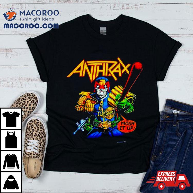 Anthrax Judge Dredd Mosh It Up Shirt Anthrax Judge Dredd Mosh It Up Shirt