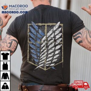 Aot Scout Emblem Graffiti Attack On Titan Shirt