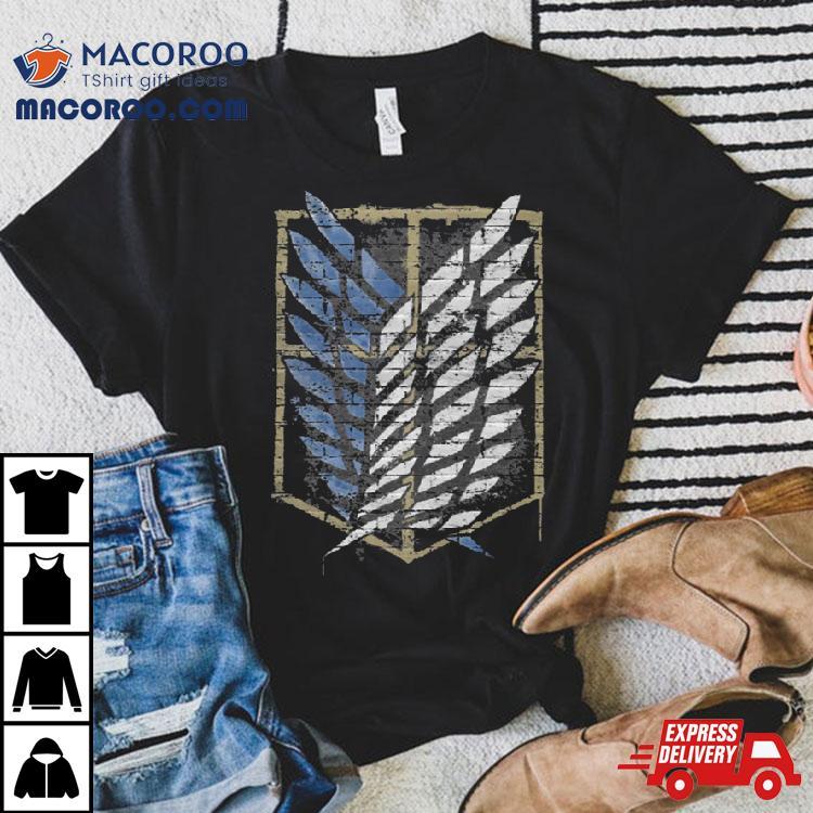 Aot Scout Emblem Graffiti Attack On Titan Shirt Aot Scout Emblem Graffiti Attack On Titan Shirt