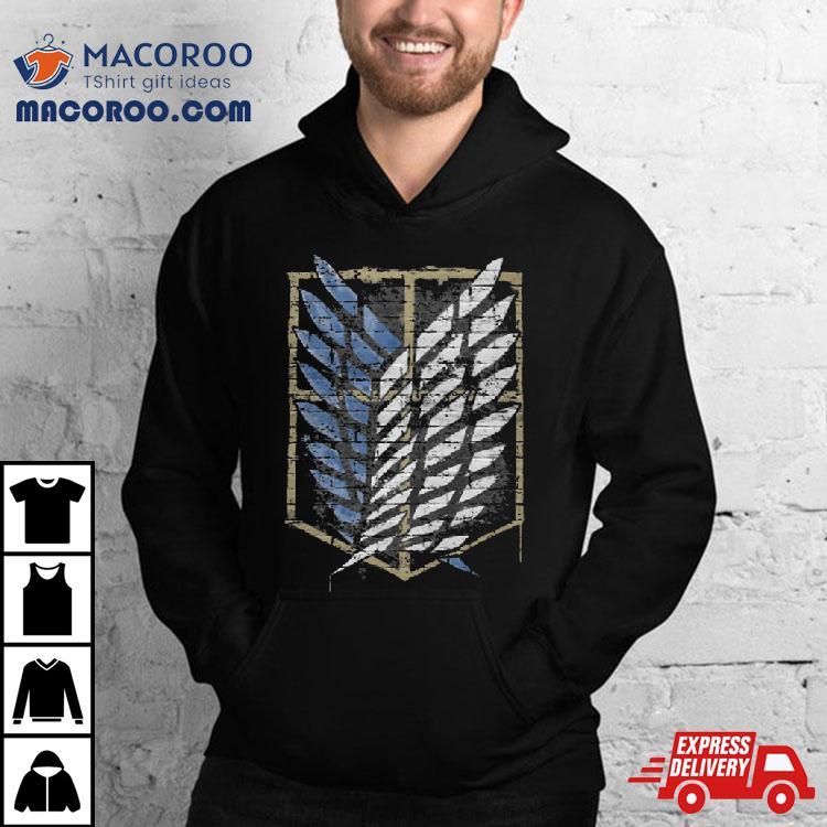 Aot Scout Emblem Graffiti Attack On Titan Shirt Aot Scout Emblem Graffiti Attack On Titan Shirt