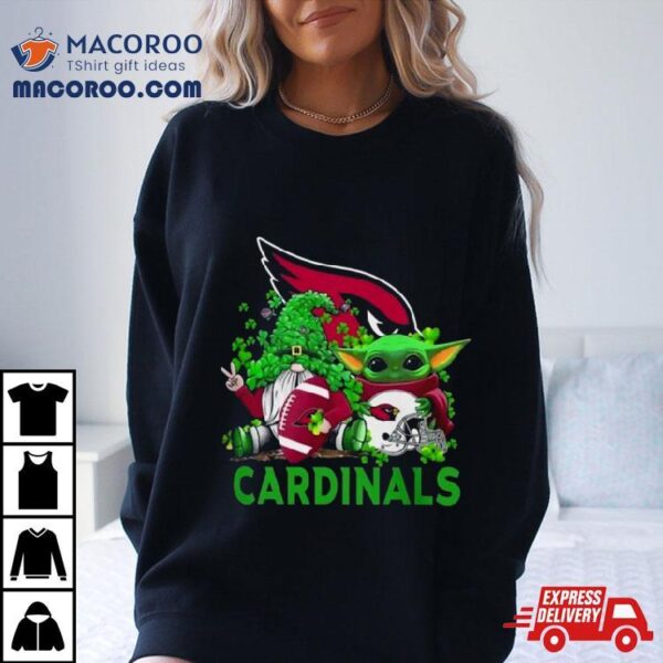 Arizona Cardinals Baby Yoda Happy St.patrick’s Day Shamrock 2024 T Shirt