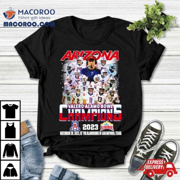 Arizona Football Team Valero Alamo Bowl Champions 2023 Shirt