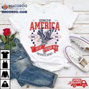 Assembled In America Patriotic Spirit Th Birthday Tshirt