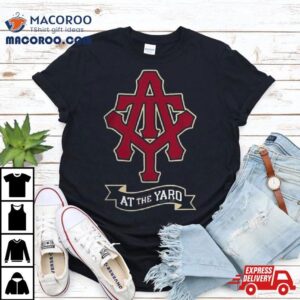 At The Yard Initials And Banner Red Tshirt