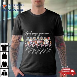 Atlanta Falcons God Says You Are Unique Special Lovely Precious Strong Chosen Forgiven Tshirt