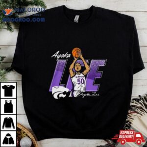 Ayoka Lee Rally Mens Black K State Wildcats Caricature Basketball Player Tshirt