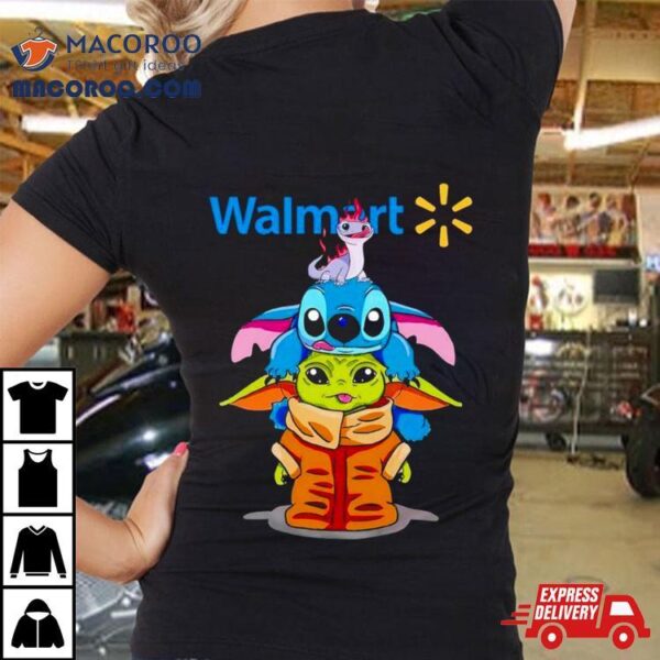 Baby Yoda And Stitch Walmart Shirt