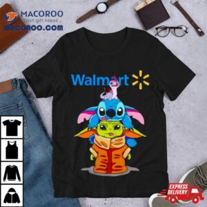 Baby Yoda And Stitch Walmar Tshirt