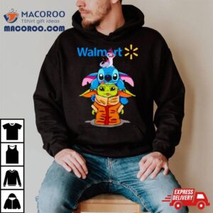 Baby Yoda And Stitch Walmar Tshirt