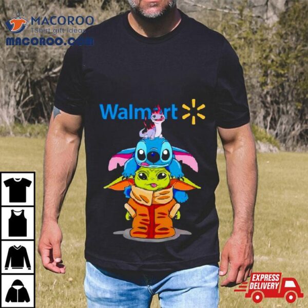 Baby Yoda And Stitch Walmart Shirt