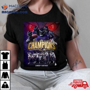 Baltimore Ravens 2023 Afc North Champions Kings Of The North #1seed Shirt