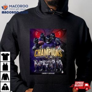 Baltimore Ravens Afc North Champions Kings Of The North Seed Tshirt