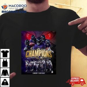 Baltimore Ravens Afc North Champions Kings Of The North Seed Tshirt